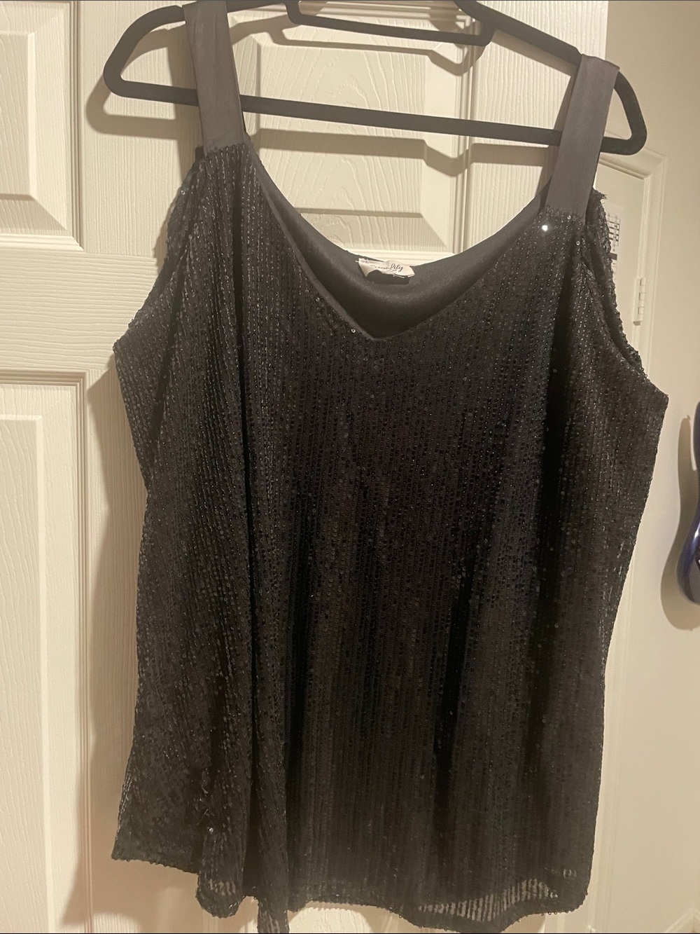 Siren Lily Black Sequin Camisole